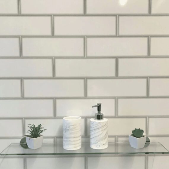 Metro tile Wet Wall Panels 2 Sided Kit 1m x 2.4m x 10mm – Bathroom Cladding